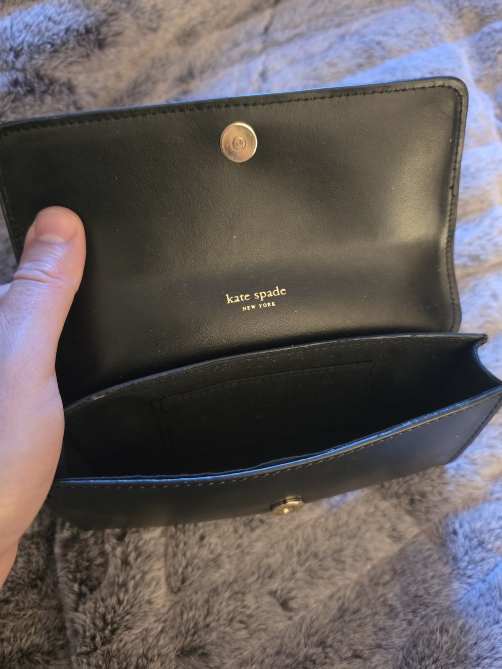NWOT Kate Spade Black Bow Belt Bag - Picture 2 of 7
